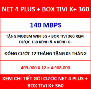 Net 4 Plus Box Tivi K+ 360 12 Th