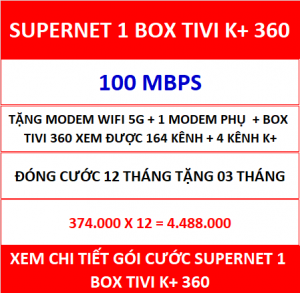 Supernet 1 Box Tivi K+ 360 12 Th