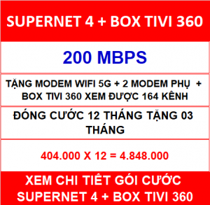 Supernet 4 Box Tivi 360 12 Th