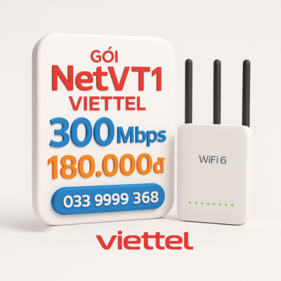 NETVT1 VIETTEL 300 MBPS 180.000