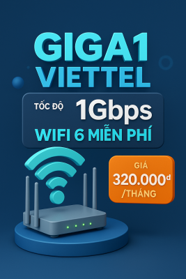 Gói Cước Giga1 Viettel